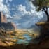 digitally paint fantasy landscape
