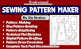 create PDF cad garment pattern making sewing instruction and dxf pattern grading