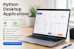 develop professional python gui desktop applications using pyqt and tkinter