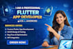 develop android and ios mobile app using flutter