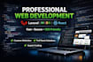 design and develop a modern, responsive website using larave