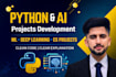 do python assigned, ai, ml, deep learning task and computer science projects