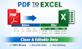convert PDF to excel manually with high accuracy