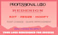 redesign your logo professionally