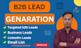 do b2b lead genaration, linkedin leads for you