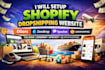 setup shopify dropshipping website via dser zendrop spocket cj dropshipping