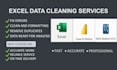 clean and format data, do convert pdf or image to excel or google sheets