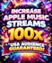 increase apple music streams 100x  USA audience guaranteed