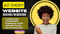 godaddy website design godaddy website redesign develop godaddy website design