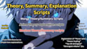 write theory, explanation scripts for manga, anime, manhwa
