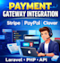 integerate stripe paypal clover in your websites