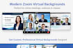 design modern zoom virtual background