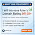 increase domain rating dr 50 plus