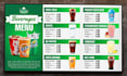 design digital menu, digital menu board or animated menu