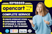 create a modern opencart store, customize design, fix bugs