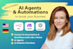 build ai automations, agents and chat bots with n8n and make