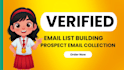 do email list building, verified prospect email collection