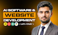 build ai website, ai mobile app, full stack website development, ai software
