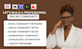 setup skool, skool community, skool online course and skool community manager