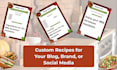 write easy and realistic custom recipes for everyday cooking