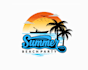 create graceful and fantastic beach logo design