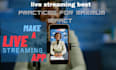 build live streaming app, live streaming website, video or music streaming app
