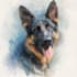 make watercolor pet portrait