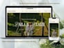 design a premium responsive wedding website with rsvp
