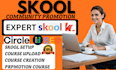 do skool promotion, online course community setup