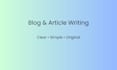 write clear blog and article content