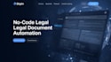 do law tech website no code legal document contract generation business document