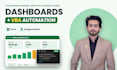 create interactive excel dashboard, google sheets, and vba macros automation