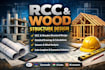 design rcc concrete and wood framing structural plans
