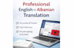 professionally translate english texts into albanian