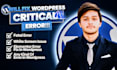 fix wordpress critical error, fix elementor issues errors, divi website fix