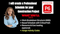 create a schedule and gantt chart in primavera p6