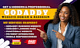 godaddy website design, godaddy website redesign modern godaddy website design