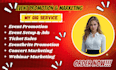 do professional eventbrite event setup, promotion, ticket sales