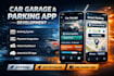 develop a car garage app, car parking app, car management app
