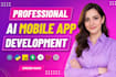 develop ai android and ios ai mobile app, mobile app development flutter expert