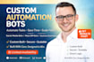 develop custom automation bot using python bot, social media bot, mass dm bot