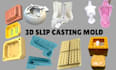 design 3d silicone mold slip casting 3d cad model injection mold print ready stl