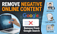 delete mugshot, case articles and bad news from google search