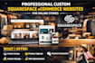 build professional custom squarespace ecommerce website design for online stores