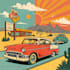 draw ilustration vintage and retro comic