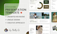 design a clean powerpoint presentation template