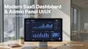 design a modern saas dashboard or admin panel UI UX