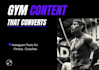 design high converting instagram gym posts