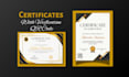 design a professional certificate with verification qr code