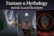 create fantasy book illustrations and cover art